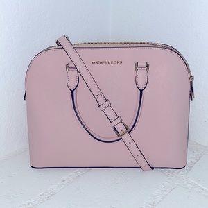 Michael Kors Medium Cindy Dome Leather Satchel